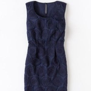 Boden Organza Embroidered Navy Dress Sz. 6